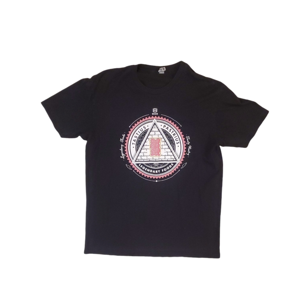 Legendary Foods Men's Black Pink Pop Tart Illuminati‎ Fitness T-Shirt Large